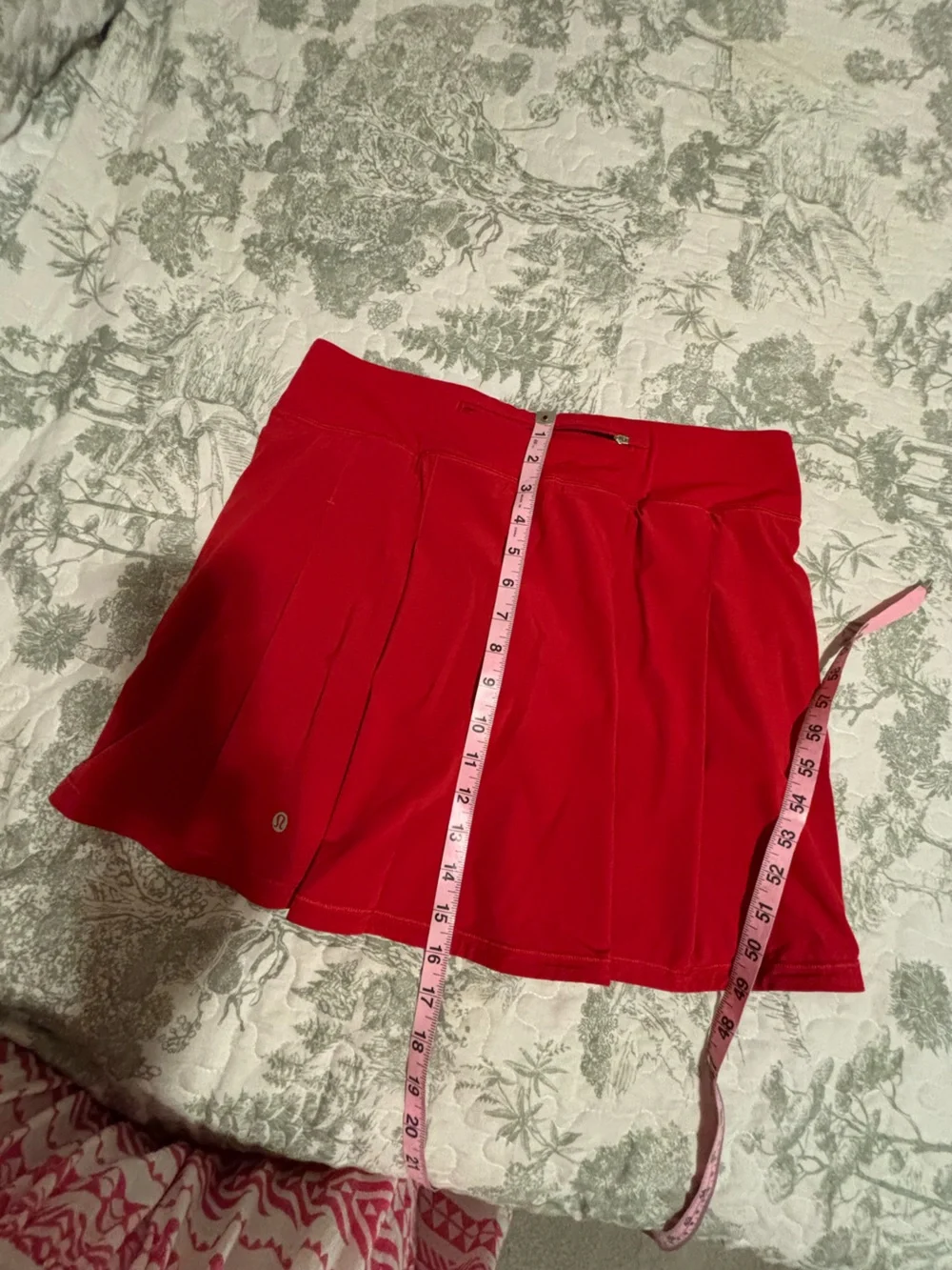 lululemon sz 8 EXTRA LONG Pace Rival Mid-Rise Skirt -Dark Red athleisure golf